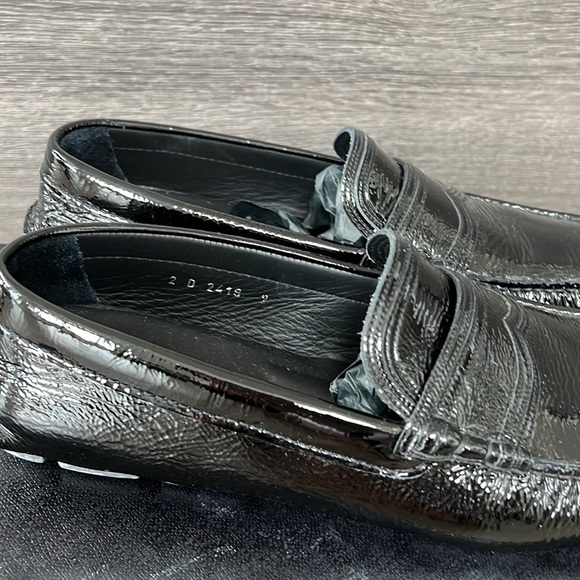 Men’s Prada driving shoes, black patent, size 9 - Picture 16 of 16